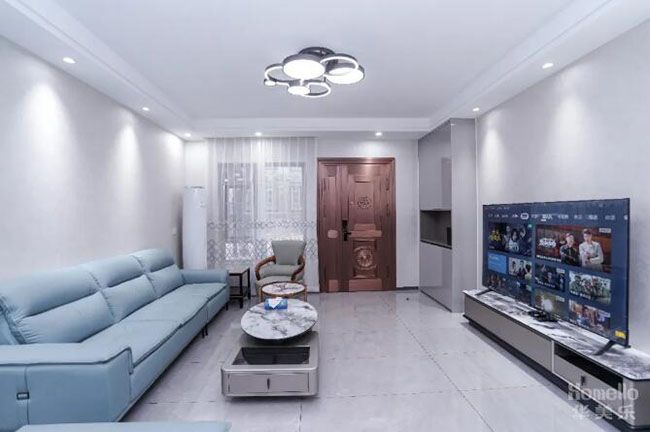 95㎡現(xiàn)代風(fēng)三居室，巧改格局增加起居功能，體驗生活精致